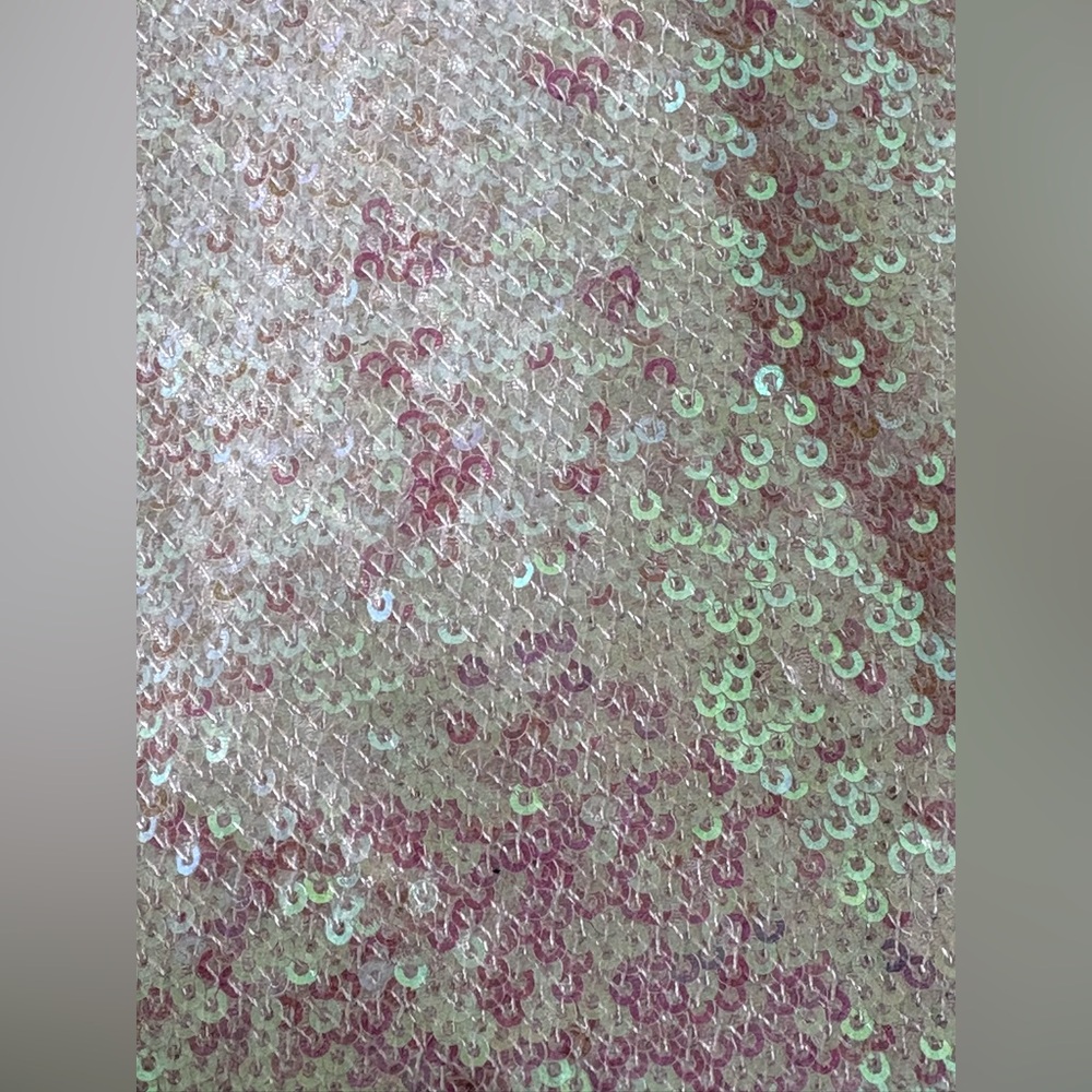 Victoria Secret Iridescent White Sequined Tote Bag - Picture 3 of 4